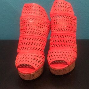 Bright orange wedges